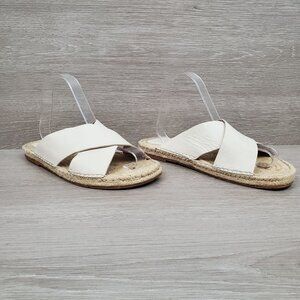 Charlotte Stone open toe criss cross espadrilles